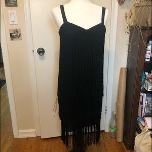 Vintage black flapper dress